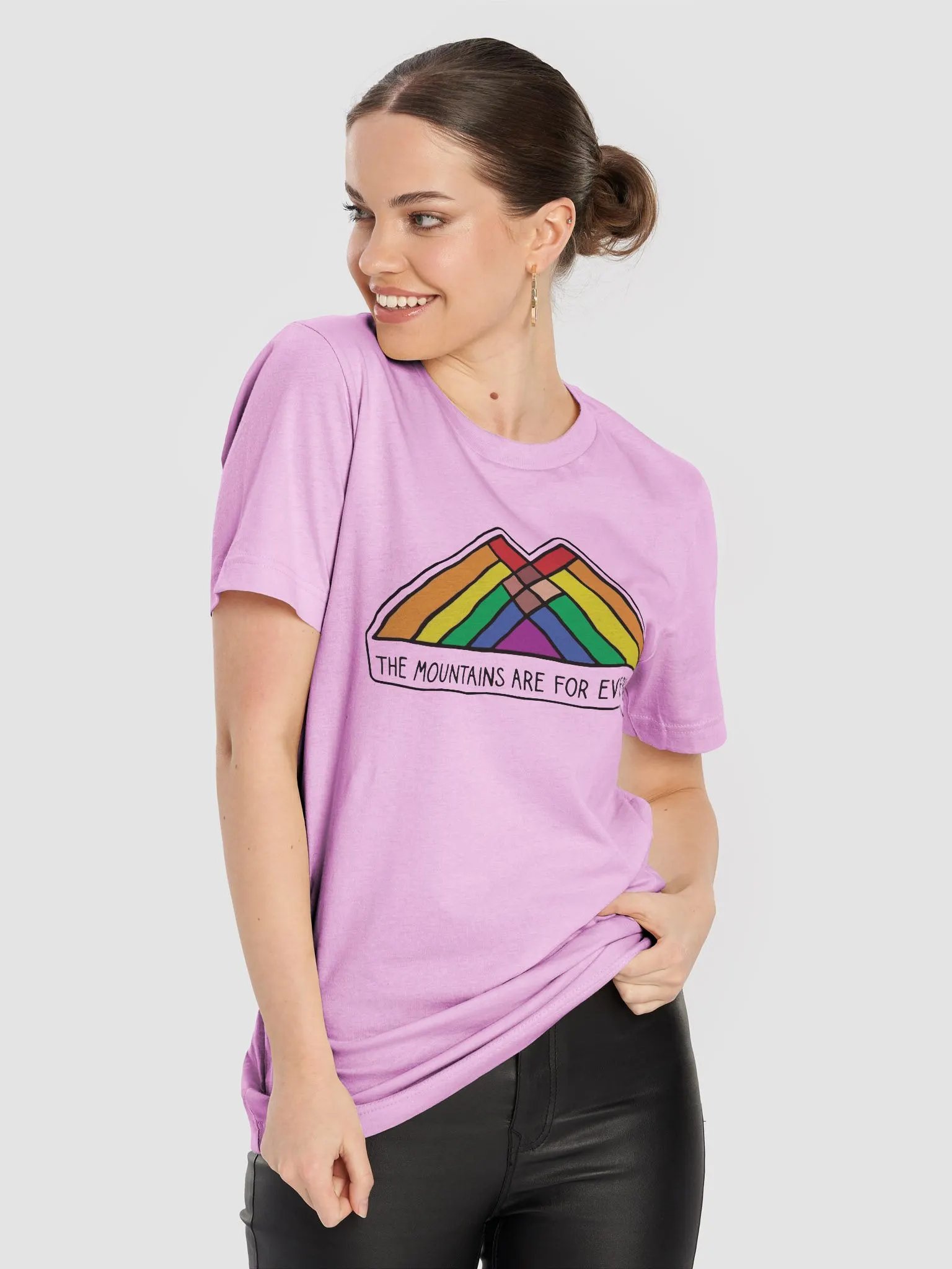 Mountains are for EVERYONE! Comfort Fitted T-Shirt Alt National Parks Wear Resistance Rangers product image (66)