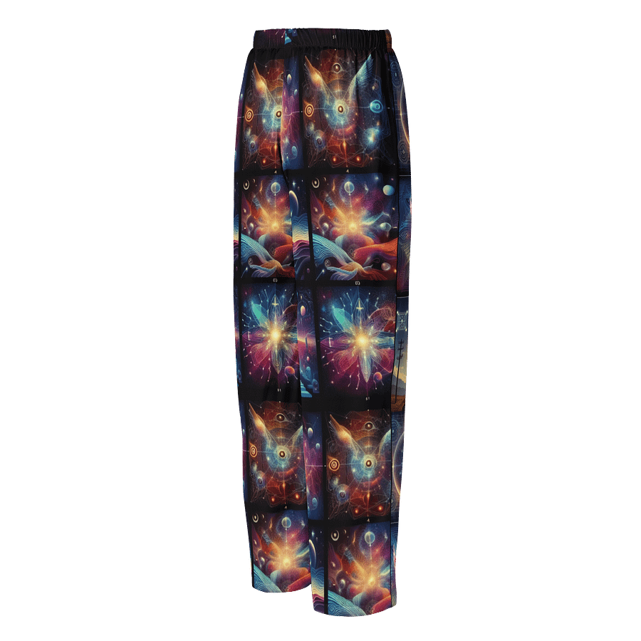 Cosmic signals, hidden glyphs, dream-like overlays, stars connected by symbolic threads, bright colors and dramatic lightning Unseen Frequencies: product image (2)