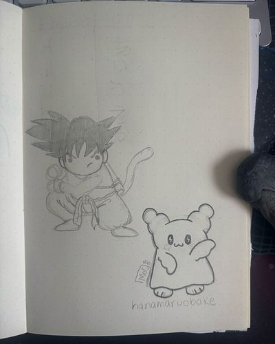 I really enjoyed drawing these 

Just discovered Hanamaruobake and they’re immensely cuteeeee :3

{ #sketchbook #goku #dragon...