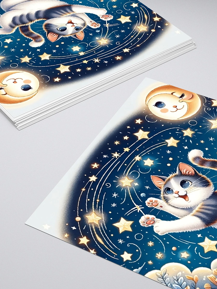 Kiss Cut Stickers: Moon and Stars Cat product image (11)