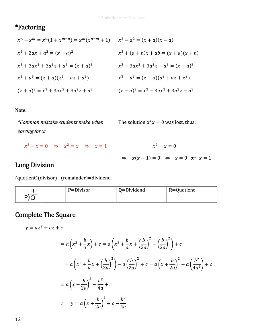 The Ultimate Cheat Sheet for Math and Physics product image (5)