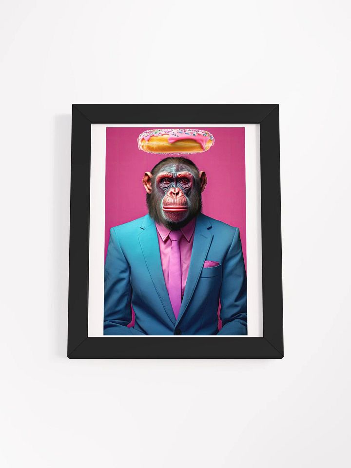 Flying Donut over Business Chimp Poster product image (5)