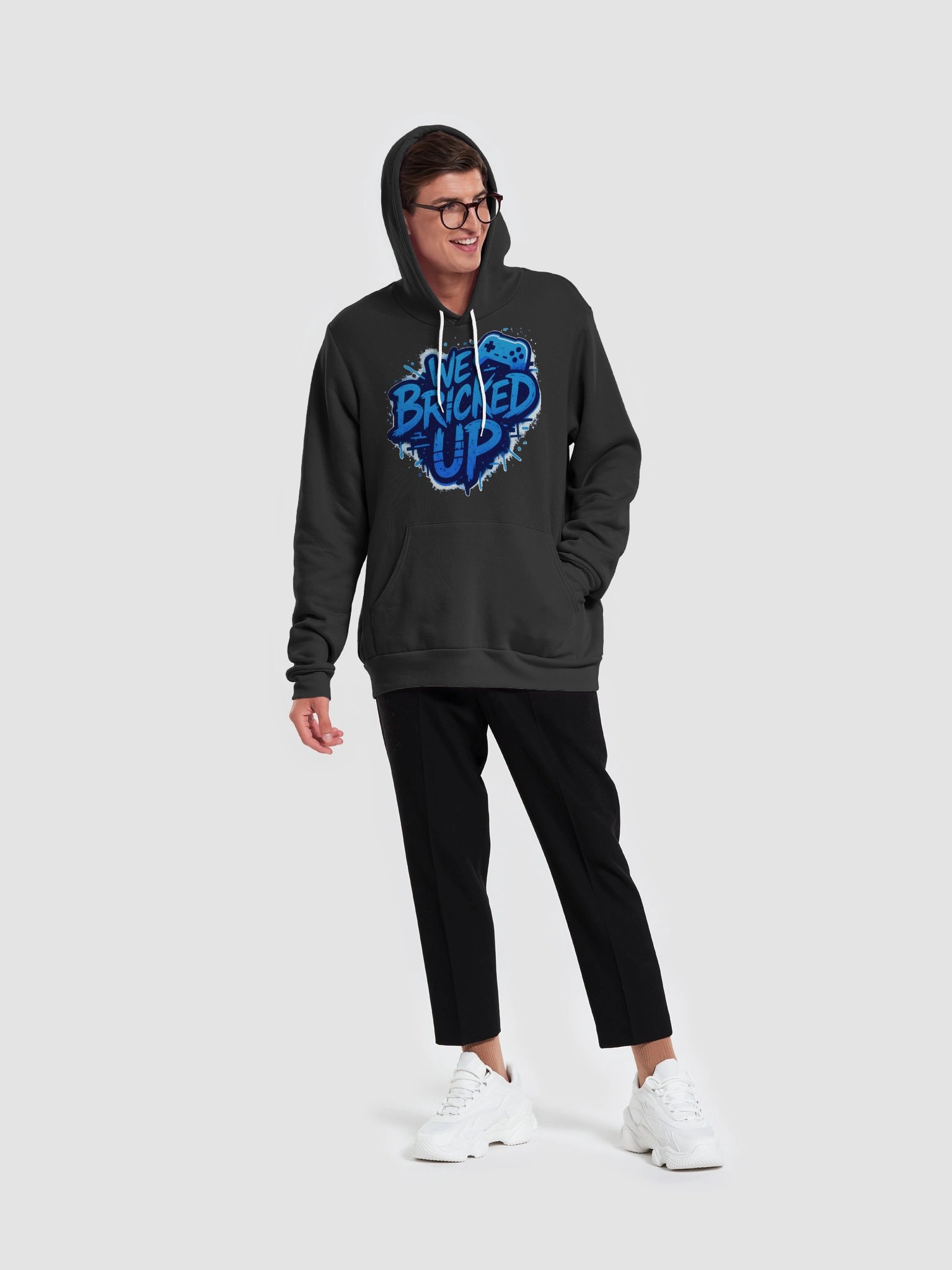 "Bricked Up" Hoodie Blue product image (9)