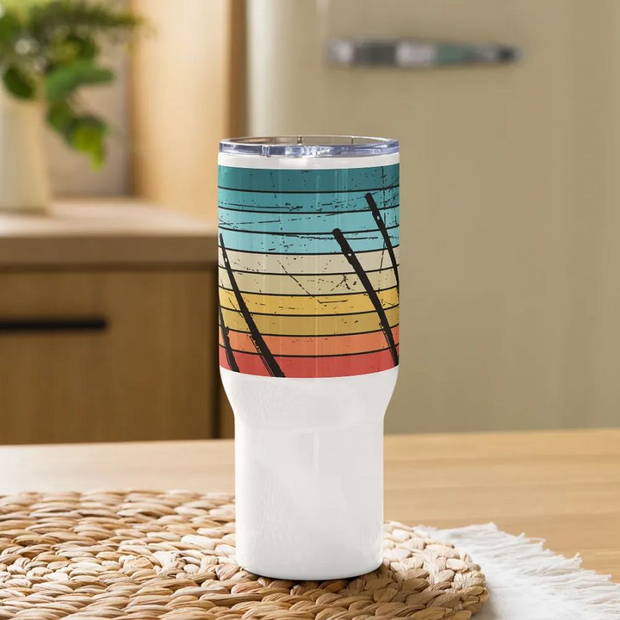 Abstract Flute Stainless Steel Travel Mug - C Flute product image (9)