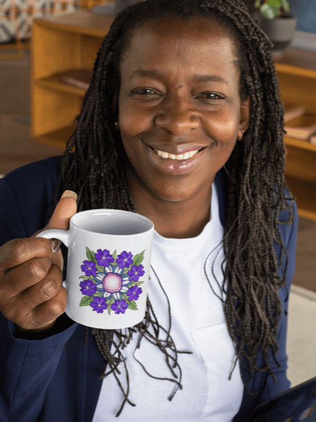 Celestial Petalwheel Mandala - Mug product image (2)