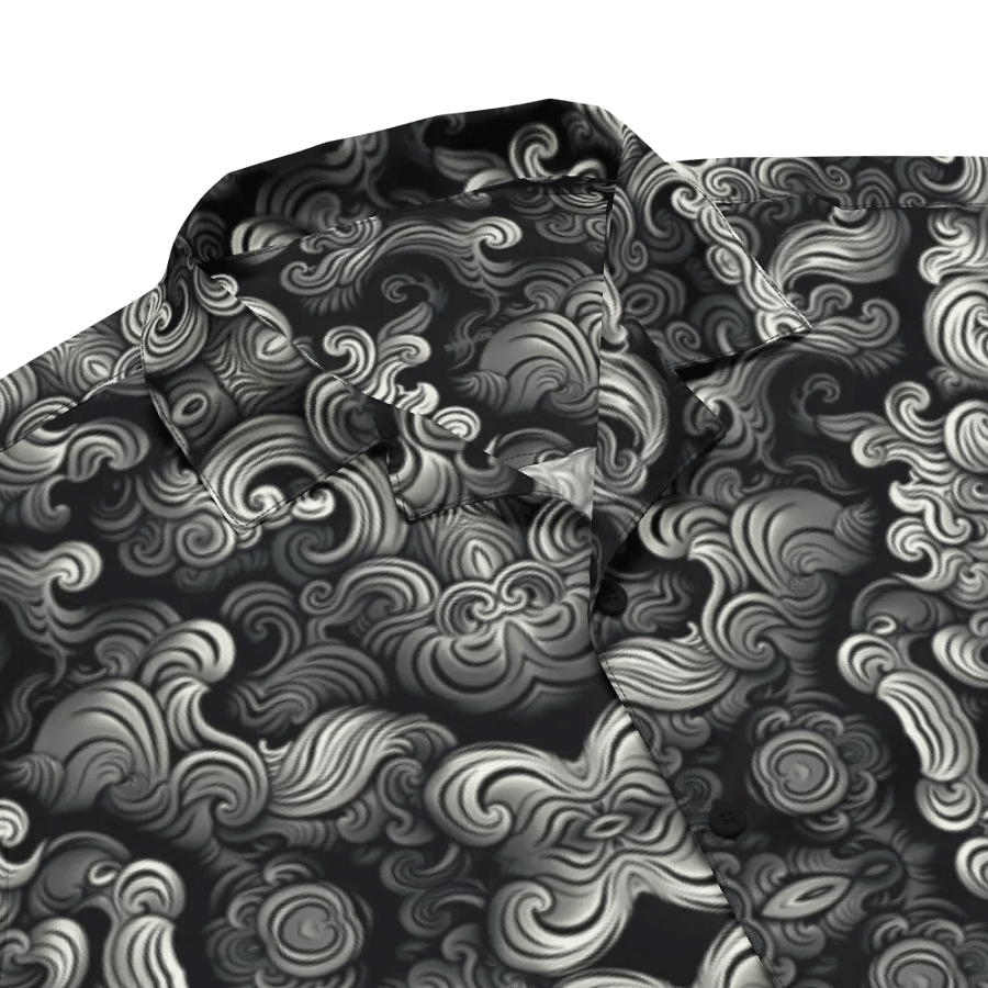 Swirling Grey Clouds Hawaii Style Shirt product image (5)