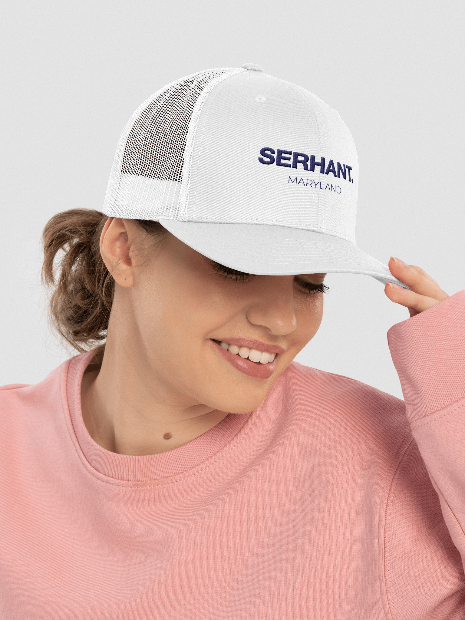 SERHANT. Maryland White Trucker Hat product image (5)