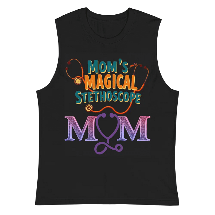 Mom's Magical Stethoscope Glittery Tank product image (3)