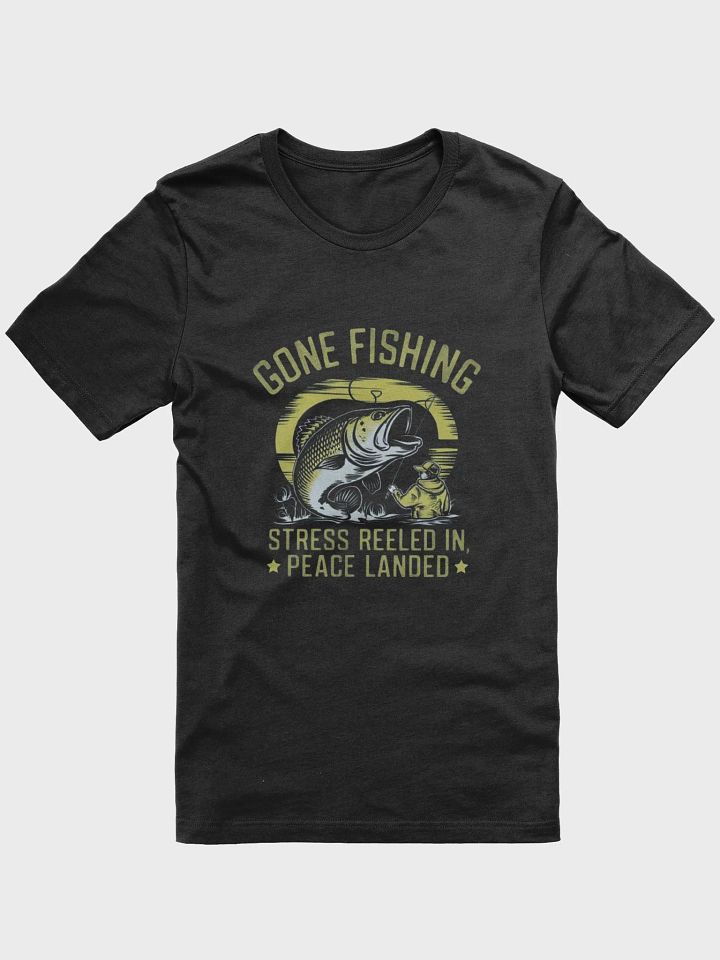 Reel Therapy: Stress-Free Fishing Adventure Tee product image (1)