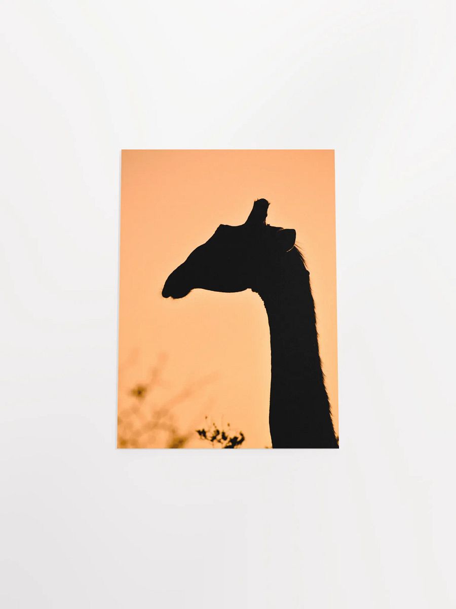 Giraffe Sunset Silhouette Poster product image (21)