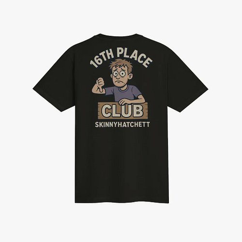 Vicky: “Grab your *16th Place Club* tee and use code **LEVELUP75** (also the password) for free shipping on orders over $75.”