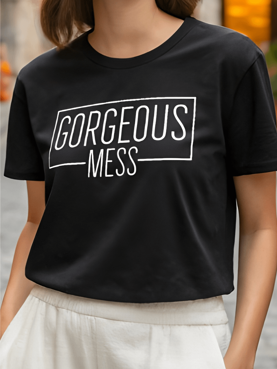 Gorgeous Mess - Women's Black T-Shirt product image (1)