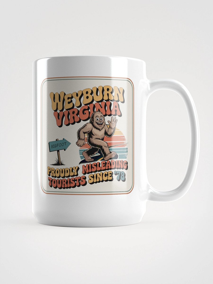 Weyburn Virginia Misleading Tourist Bigfoot Mug product image (1)