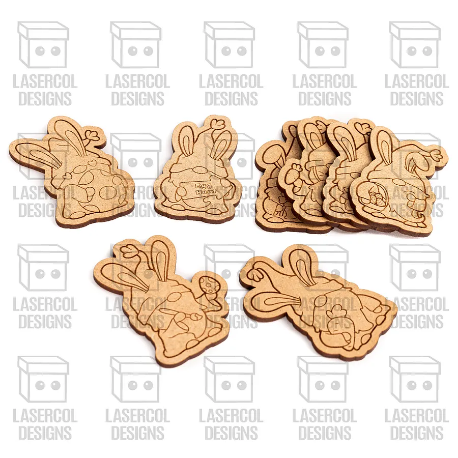 Easter Gnomes Set 1 Paint Kit DIY Cut Outs - Laser Cut Files product image (8)