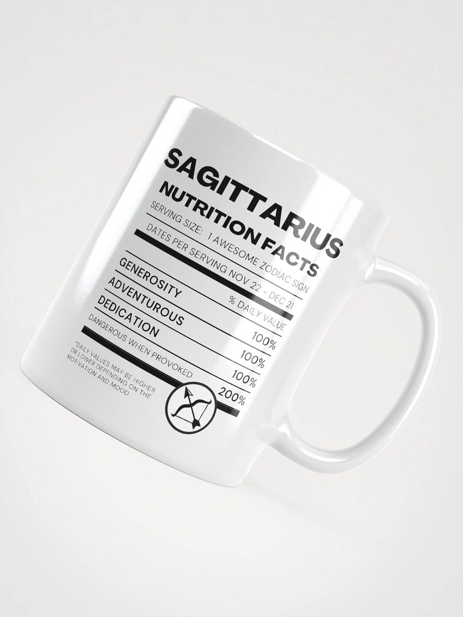 Sagittarius Nutrition Facts Mug product image (5)