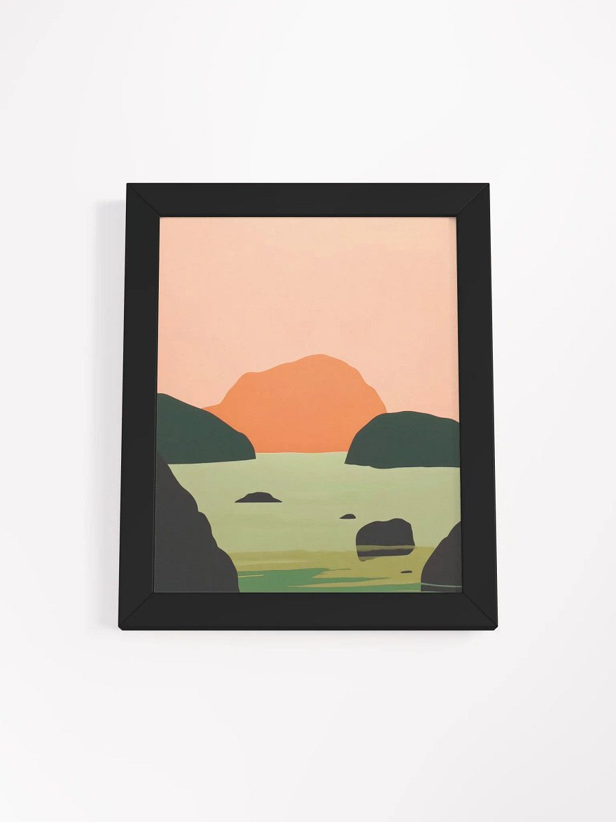 Framed Poster of a Minimal Sunset product image (1)