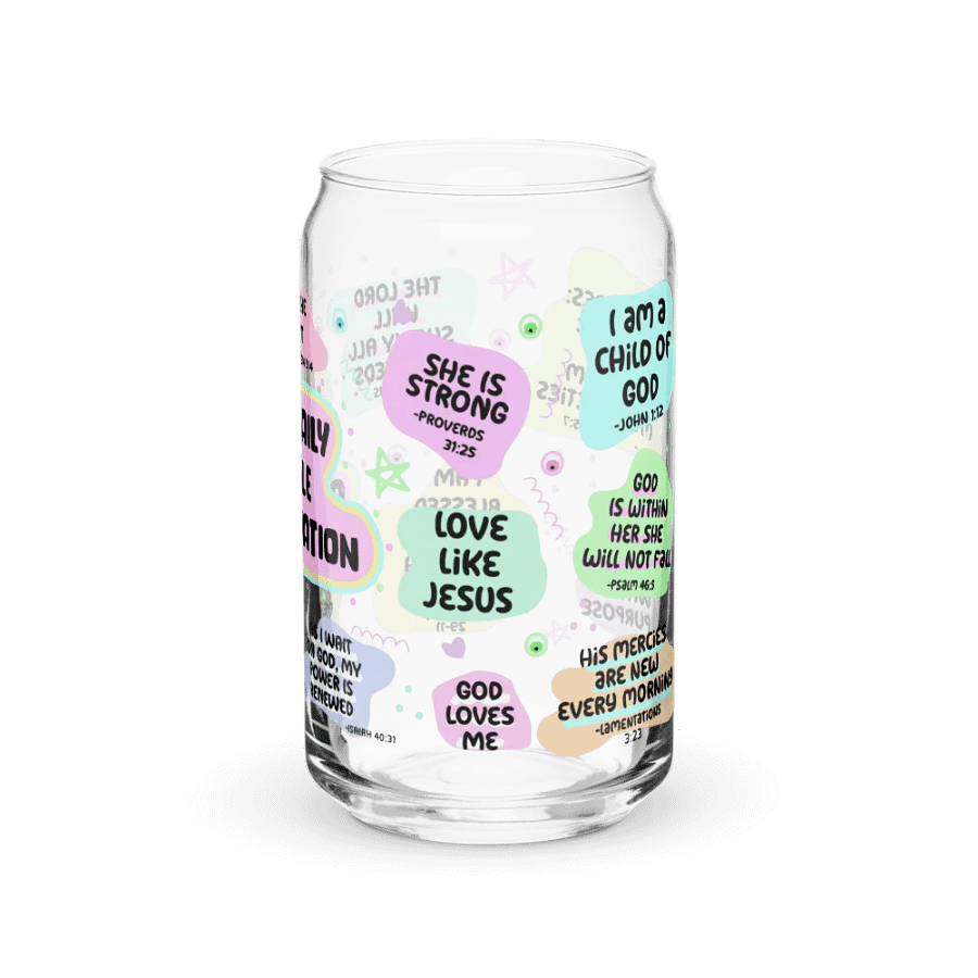 Bible Affirmation Can-Shaped Glass product image (6)