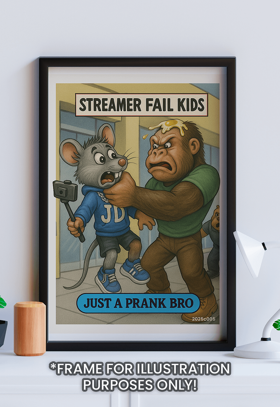 Streamer Fail Kids Posters – Funny Gamer Room Art – Matte or Glossy A4 Prints (1st Edition Designs 0-10) product image (5)