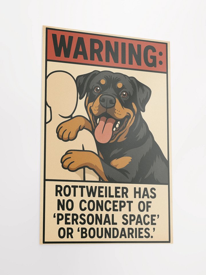 Warning: Rottweiler Has No Concept of ‘Personal Space’ or ‘Boundaries’ product image (5)