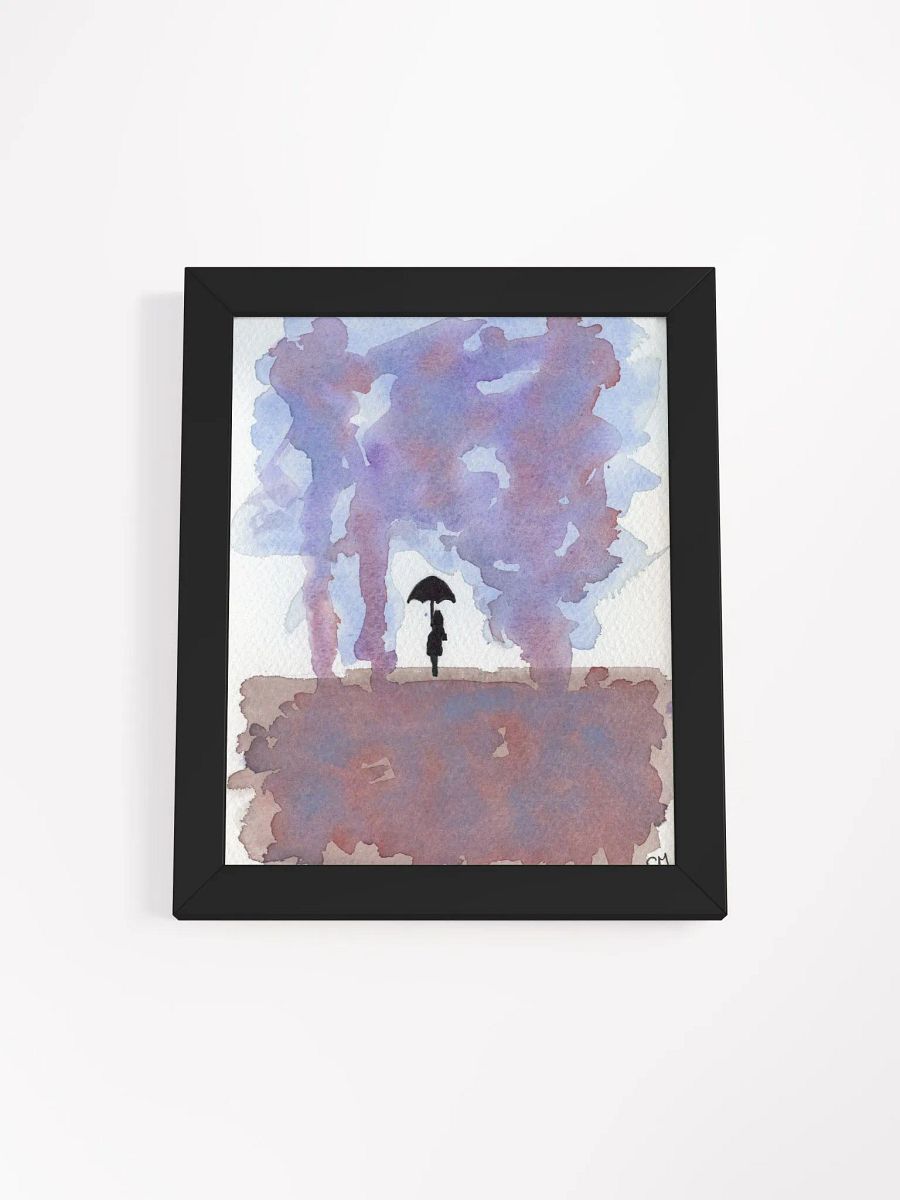 The Rain: Watercolor Landscape Framed Poster product image (1)