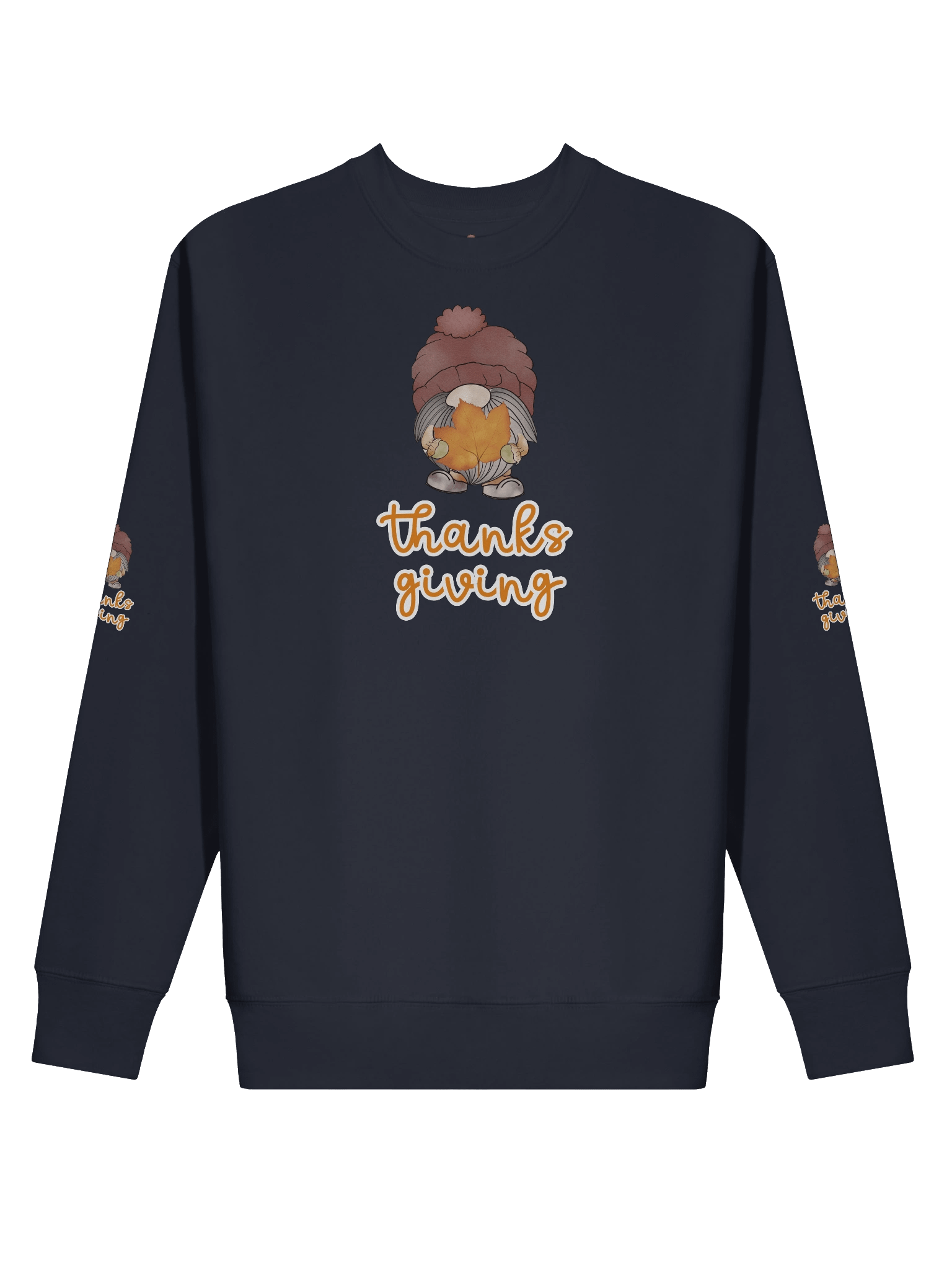 Thanksgiving Gnome Sweatshirt – Cute Autumn Leaf Design product image (20)