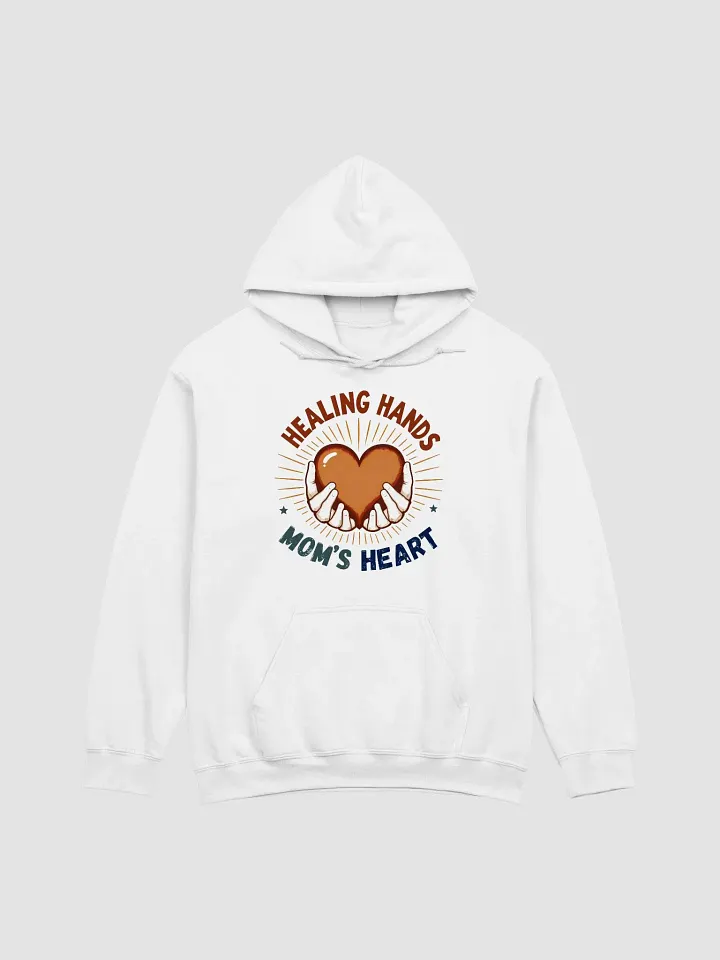 mom, Healing Hands, Orange Heart Hoodie product image (3)