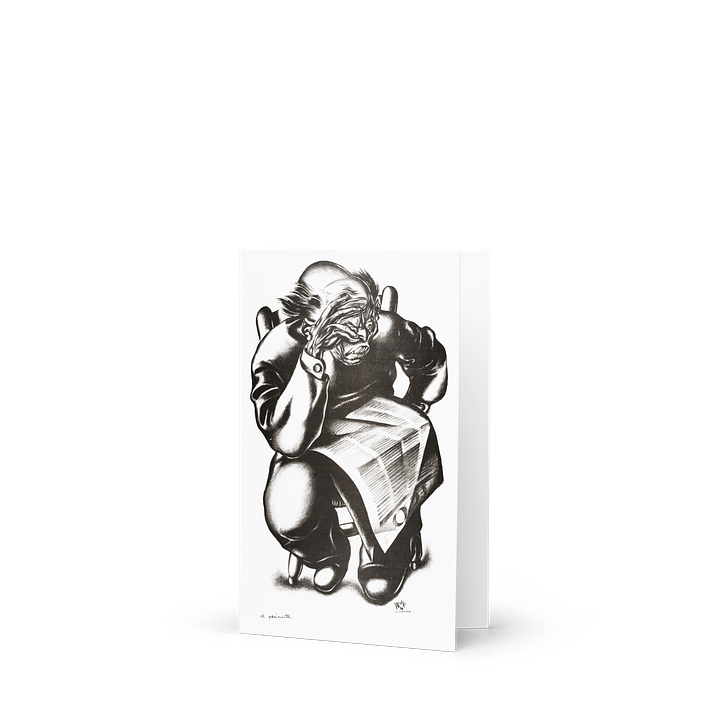 The Pessimist Blank Greeting Card product image (1)