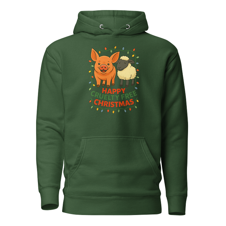 Happy Cruelty Free Christmas Hoodie product image (1)
