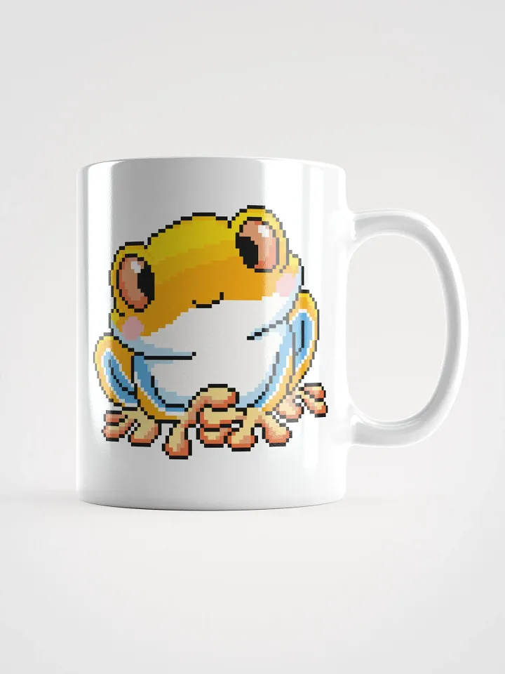 Yellow Rip the Frog White Glossy Mug product image (2)