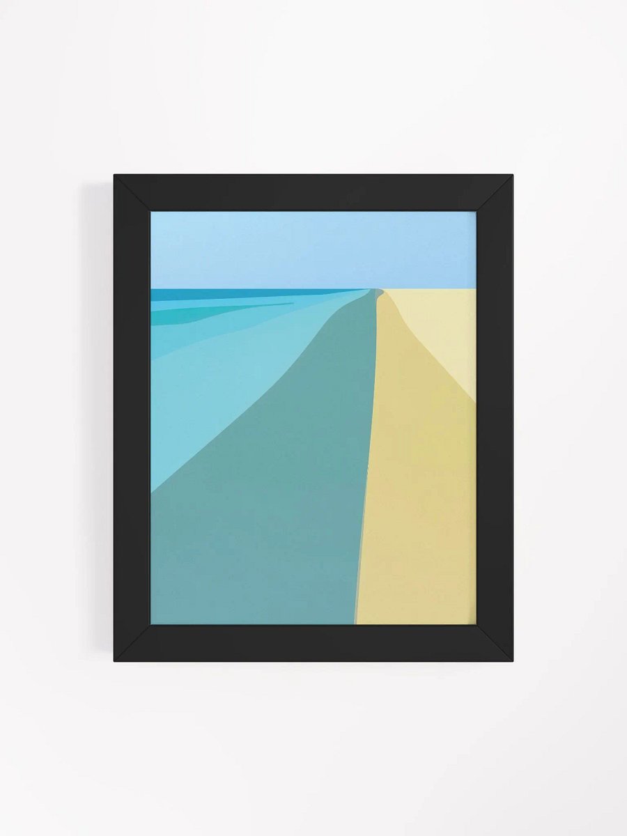 Framed Poster of an Abstract Sand Bank product image (4)