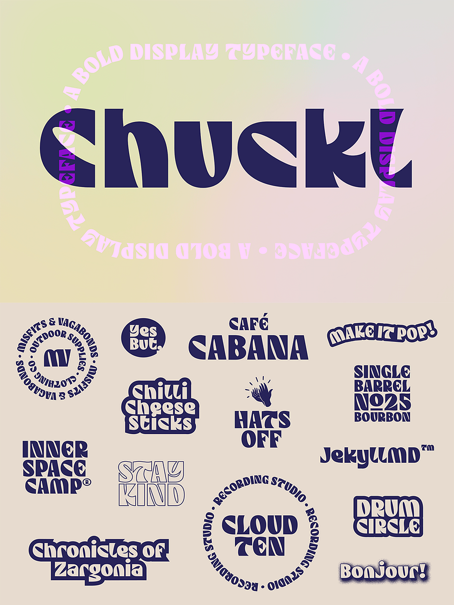 Chuckl | A Bold Display Typeface product image (1)
