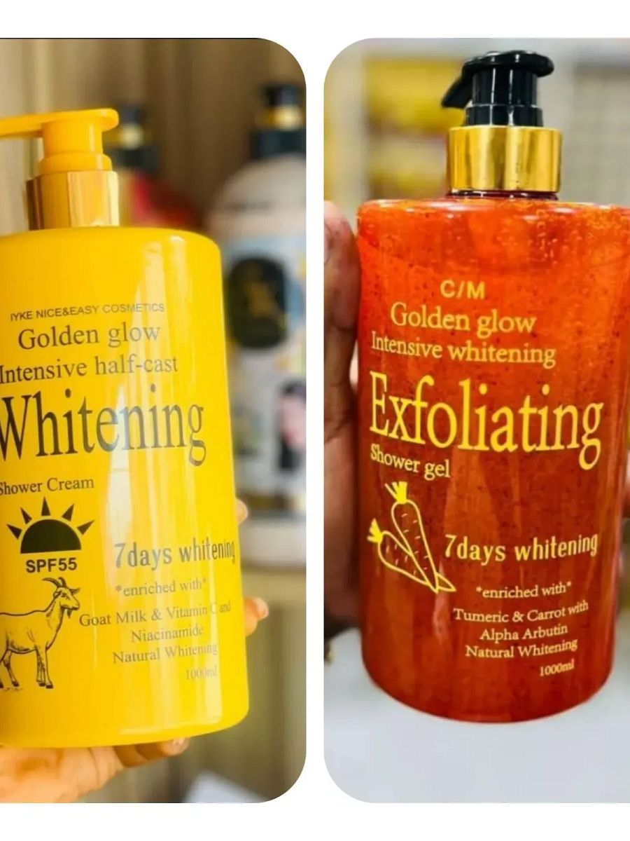 Golden Glow Intensive Whitening Exfoliating Shower Gel 1000ml. product image (4)