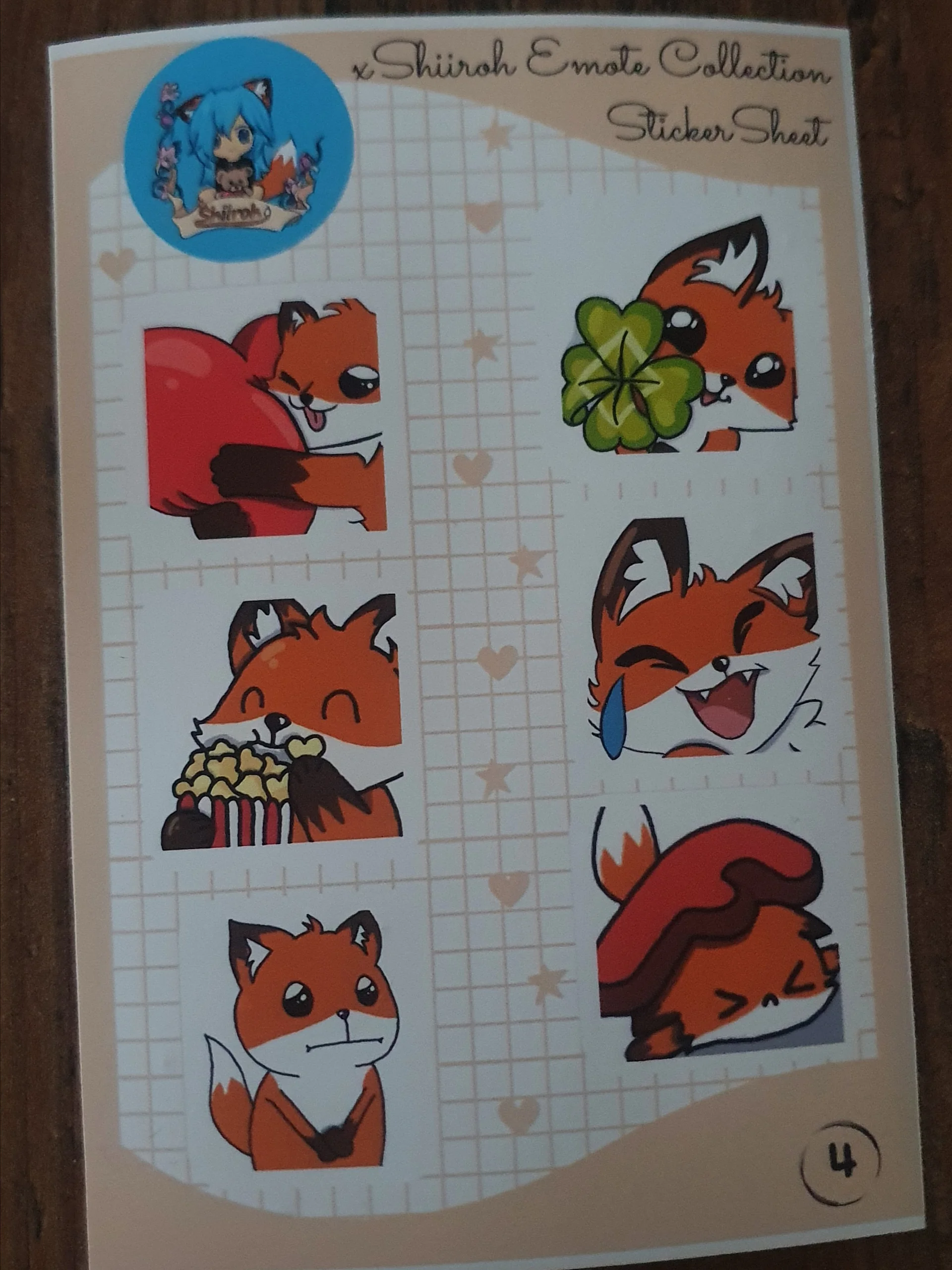 Shiiroh Emote Sticker Sheets product image (5)