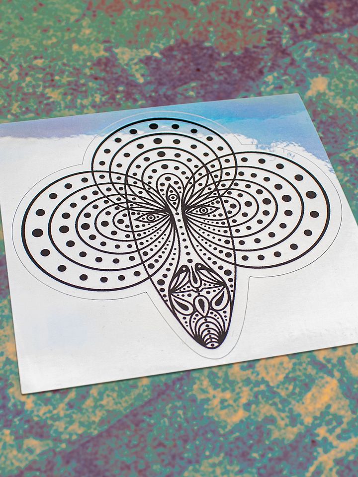 Crystalien – Holographic Kiss-Cut Sticker product image (1)