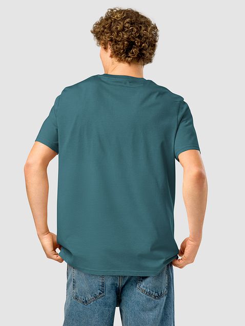 Photo showing Stanley/Stella Unisex Organic Ribbed Neck T-Shirt
