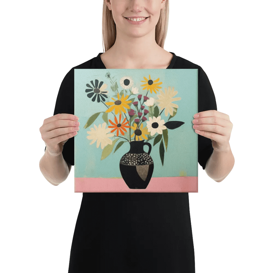 Art2401-56 Vase Flowers Still Life - Canvas Print - sm product image (2)