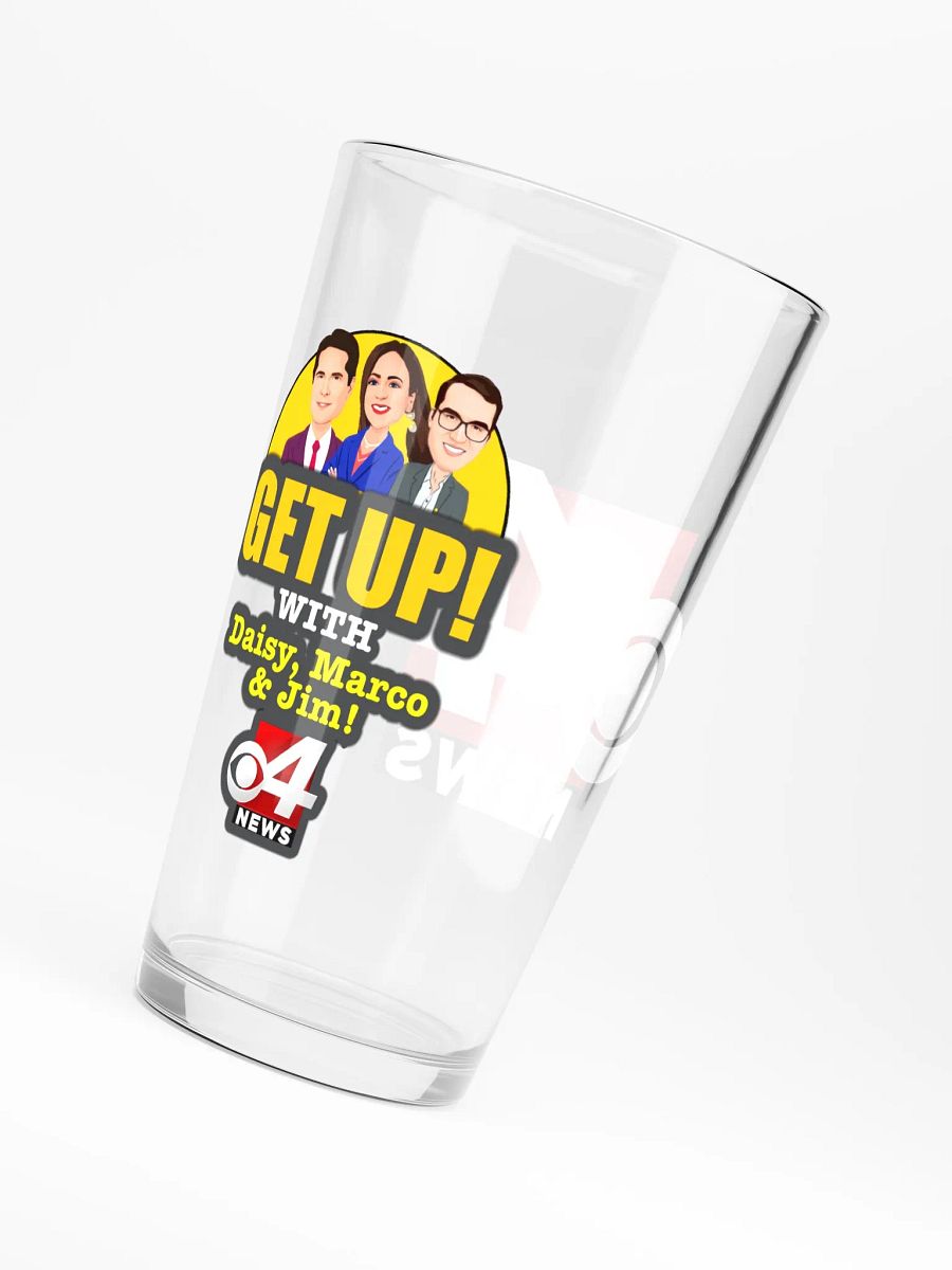 Get Up! With Daisy, Marco & Jim Shaker Pint Glass product image (6)