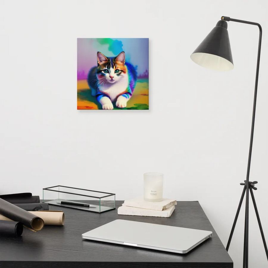 Cute Cat Digital Painting - v11 product image (11)