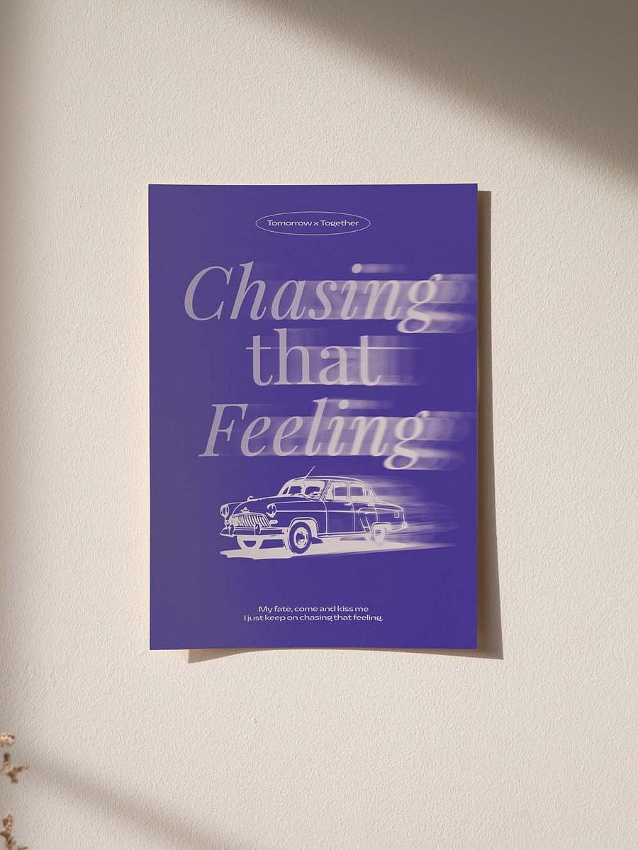 TXT - Chasing That Feeling KPOP Digital Printable Wall Art Poster (A1 SIZE) - Instant Download product image (3)