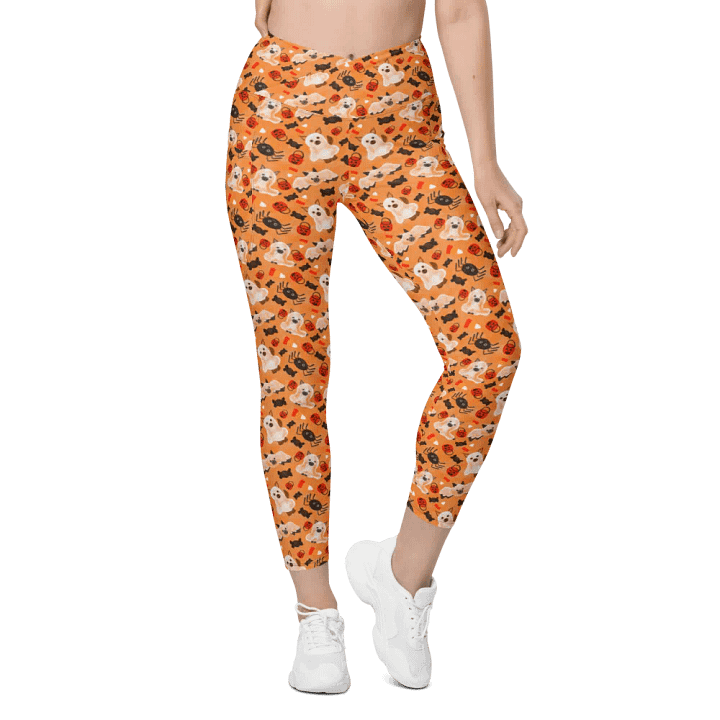 Boo! Crossover Adult Leggings product image (1)