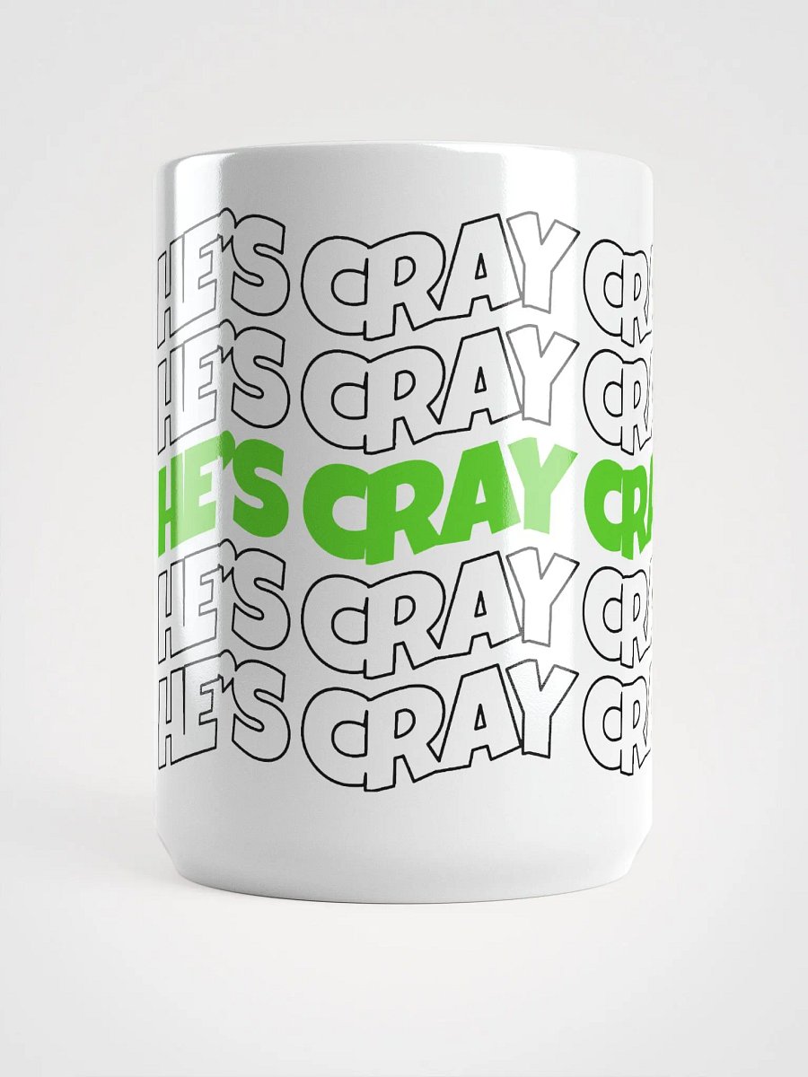 He's cray cray! Mug (green/black) product image (5)