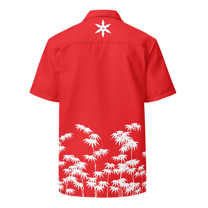 Blood Red Bamboo Ninja Aloha Shirt product image (2)