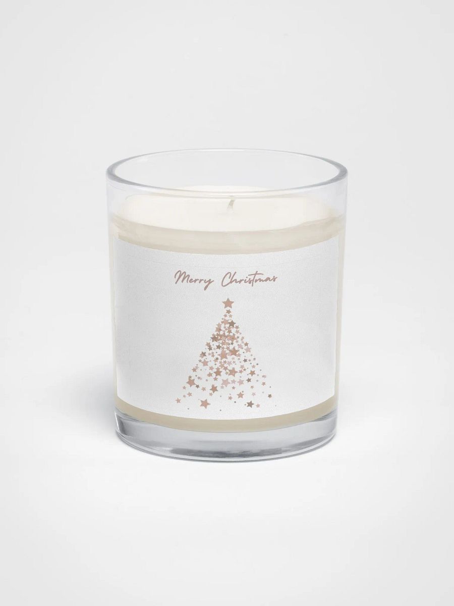 Rose Gold Star Christmas Tree Candle product image (1)