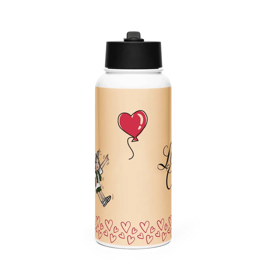 LingOrm Valentine Stainless Steel Water Bottle With a Straw Lid product image (3)