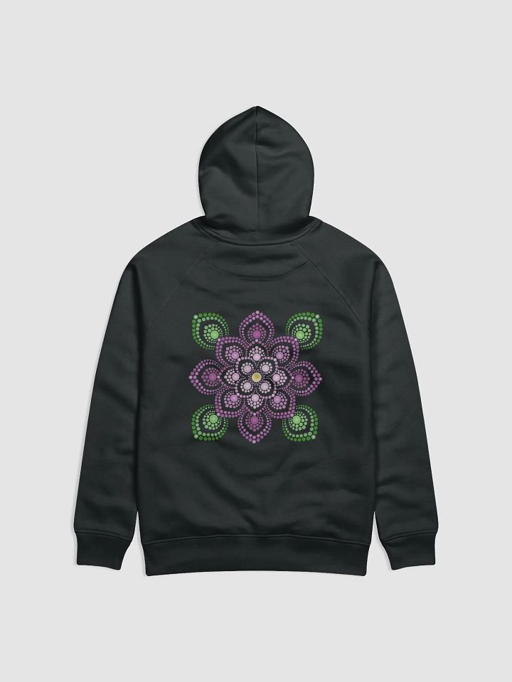 Purple and Green Mandala Unisex Eco Hoodie product image (2)