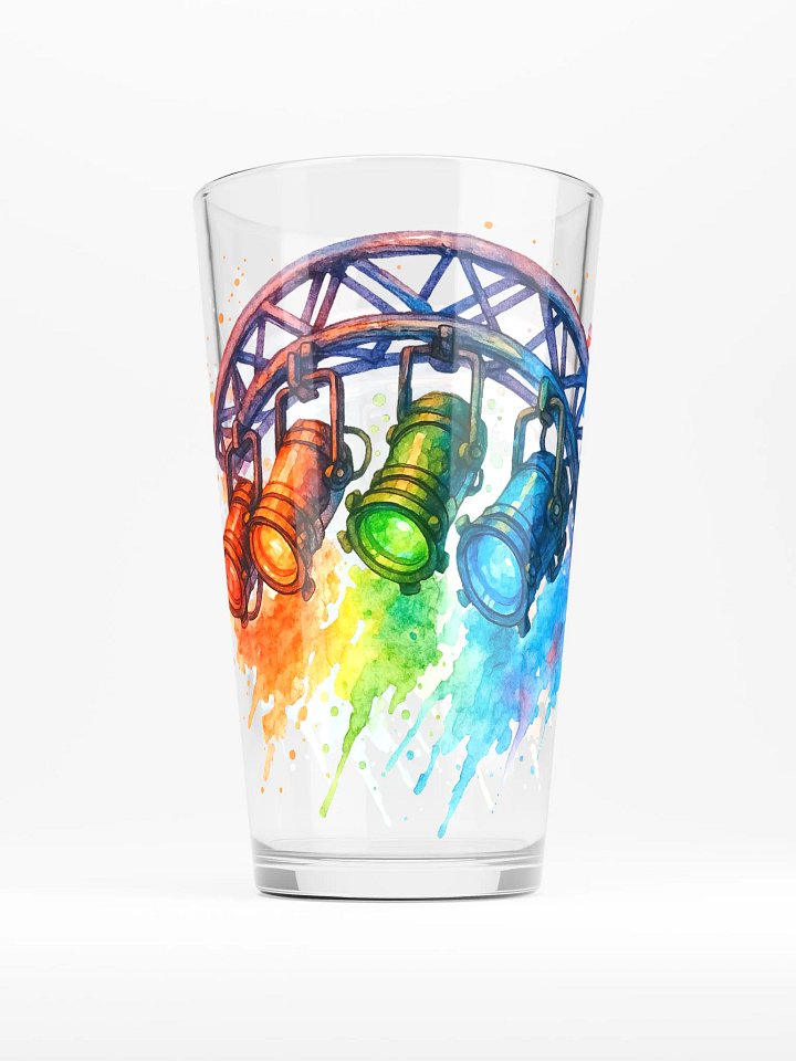 Theatrically Jerry: "Water-PAR II" Watercolor PAR Light Pint Glass product image (1)