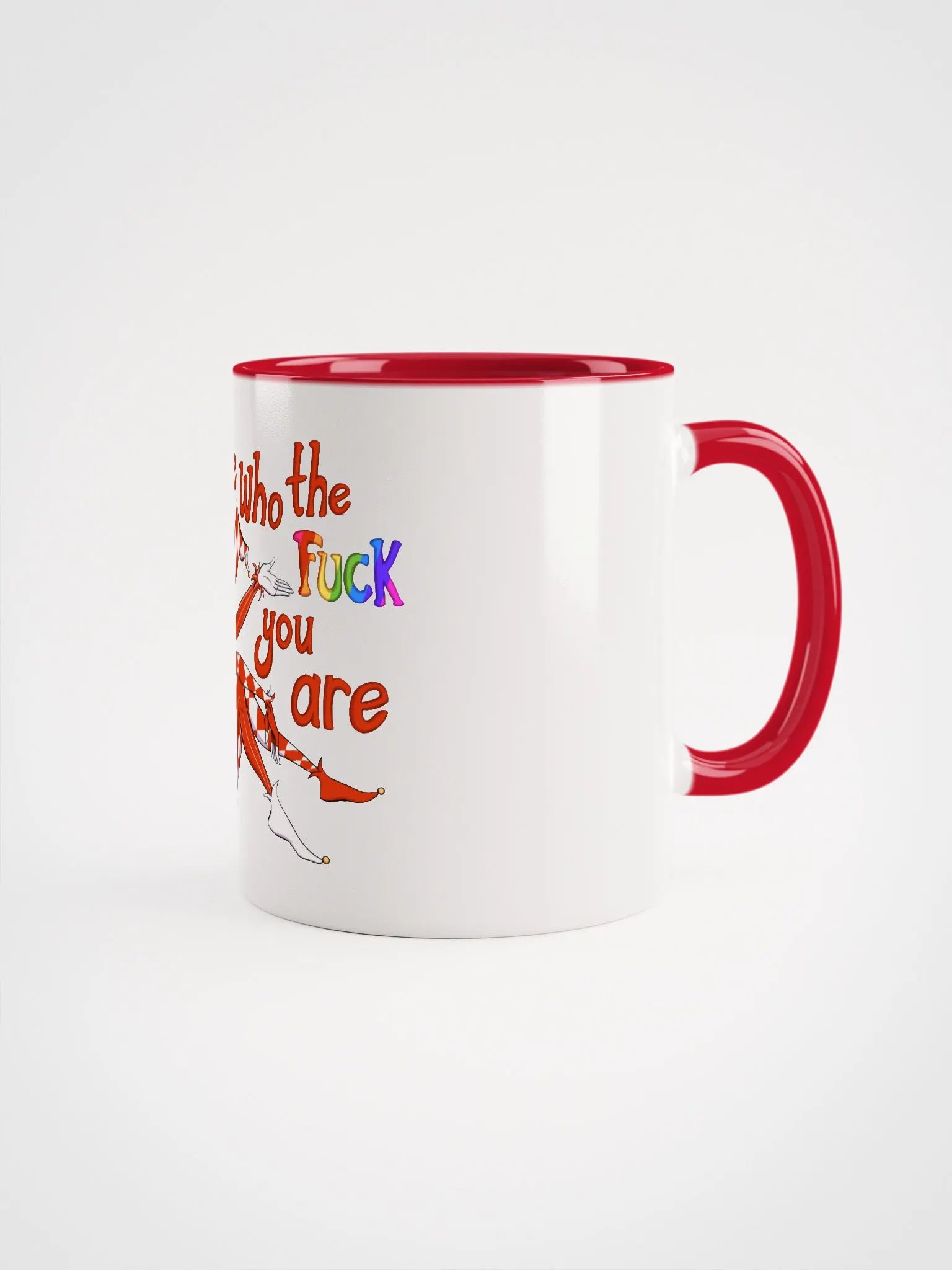 Be Who The Fuck Your Are Red Jester Mug product image (1)