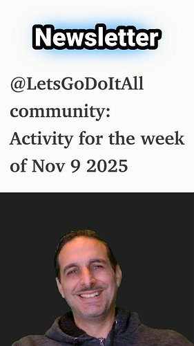 Newsletter Recap for Nov 9 2025 + Q&A #LetsGoDoItAll #Live

#Newsletter #Recap #Movember #MensHealth #Kindness
Catch up fast:...