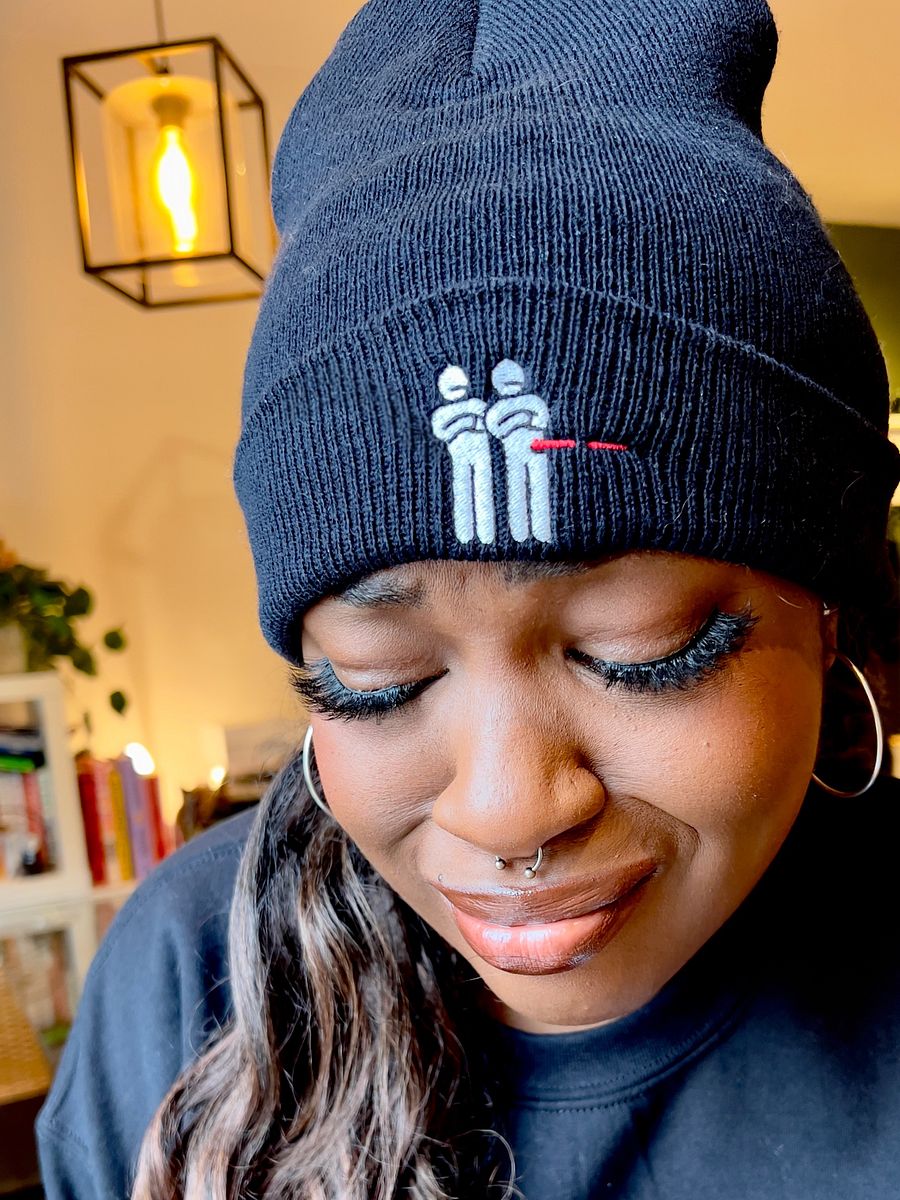 "Unimpressed" Embroidered Beanie product image (1)