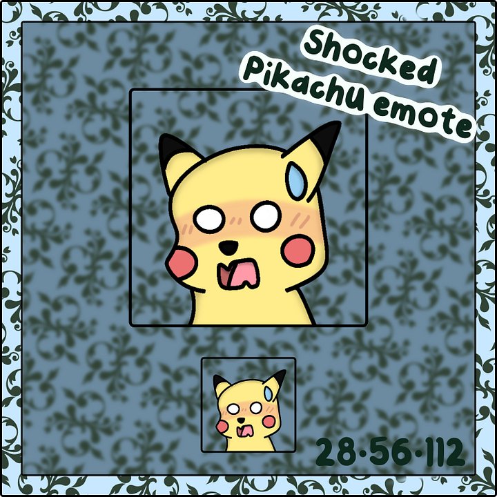Shocked pikachu emote product image (1)